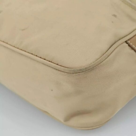 PRADA Shoulder Bag Nylon Beige Silver Auth - Picture 16 of 16